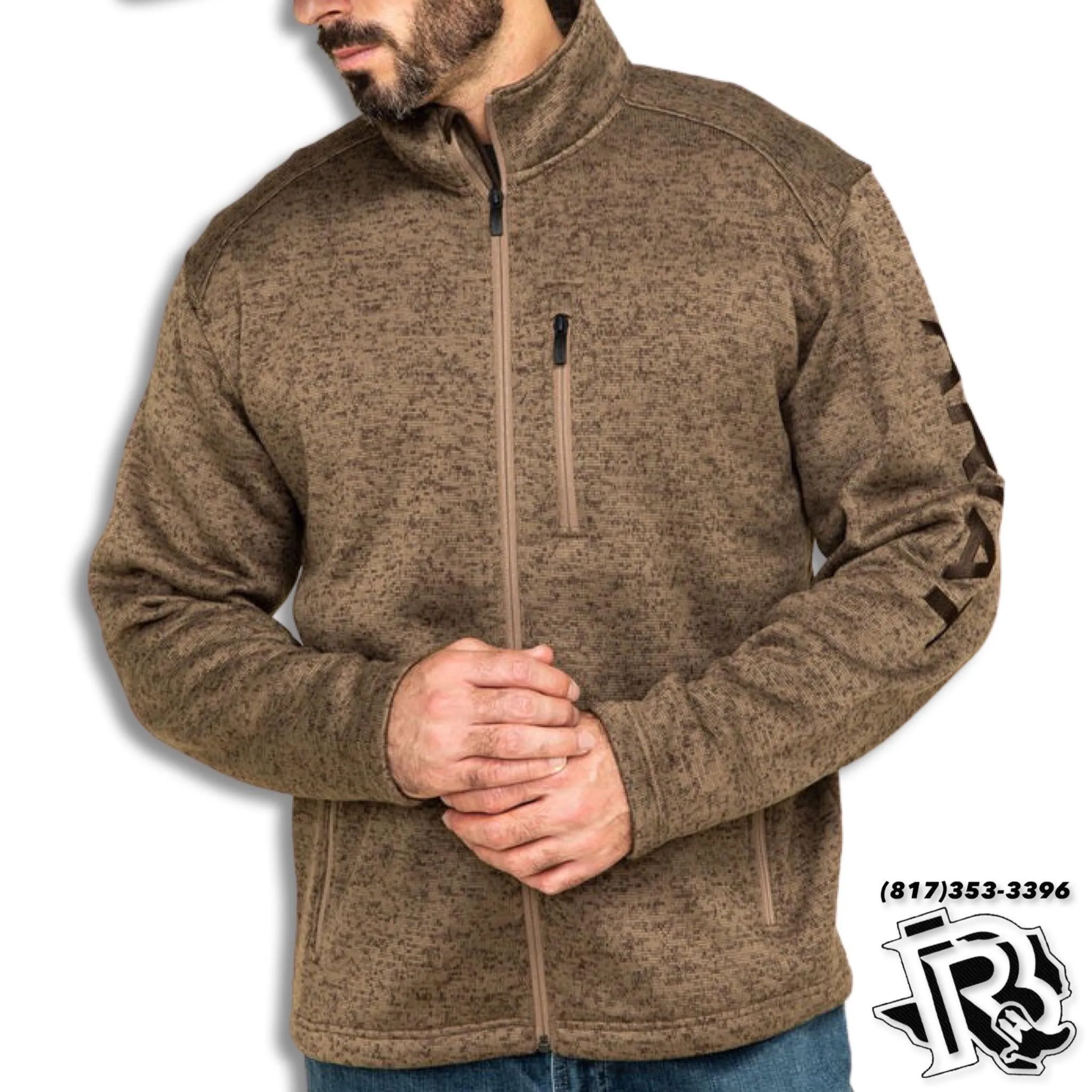 “ Thiago “ | MEN ARIAT PULLOVER LIGHT BROWN ZIP UP 10033022