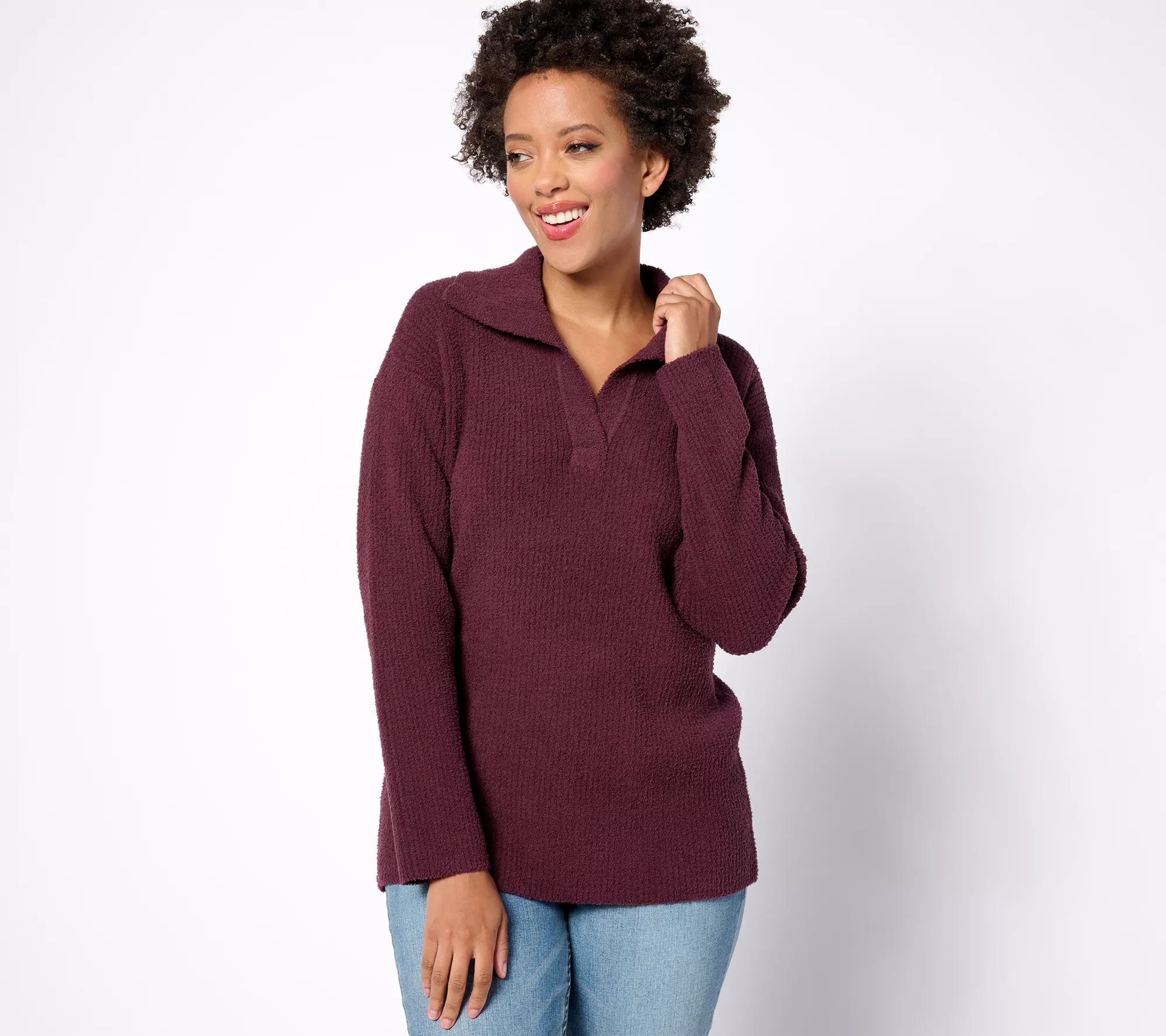 "As Is" Barefoot Dreams CozyChic Cord Rib Pullover