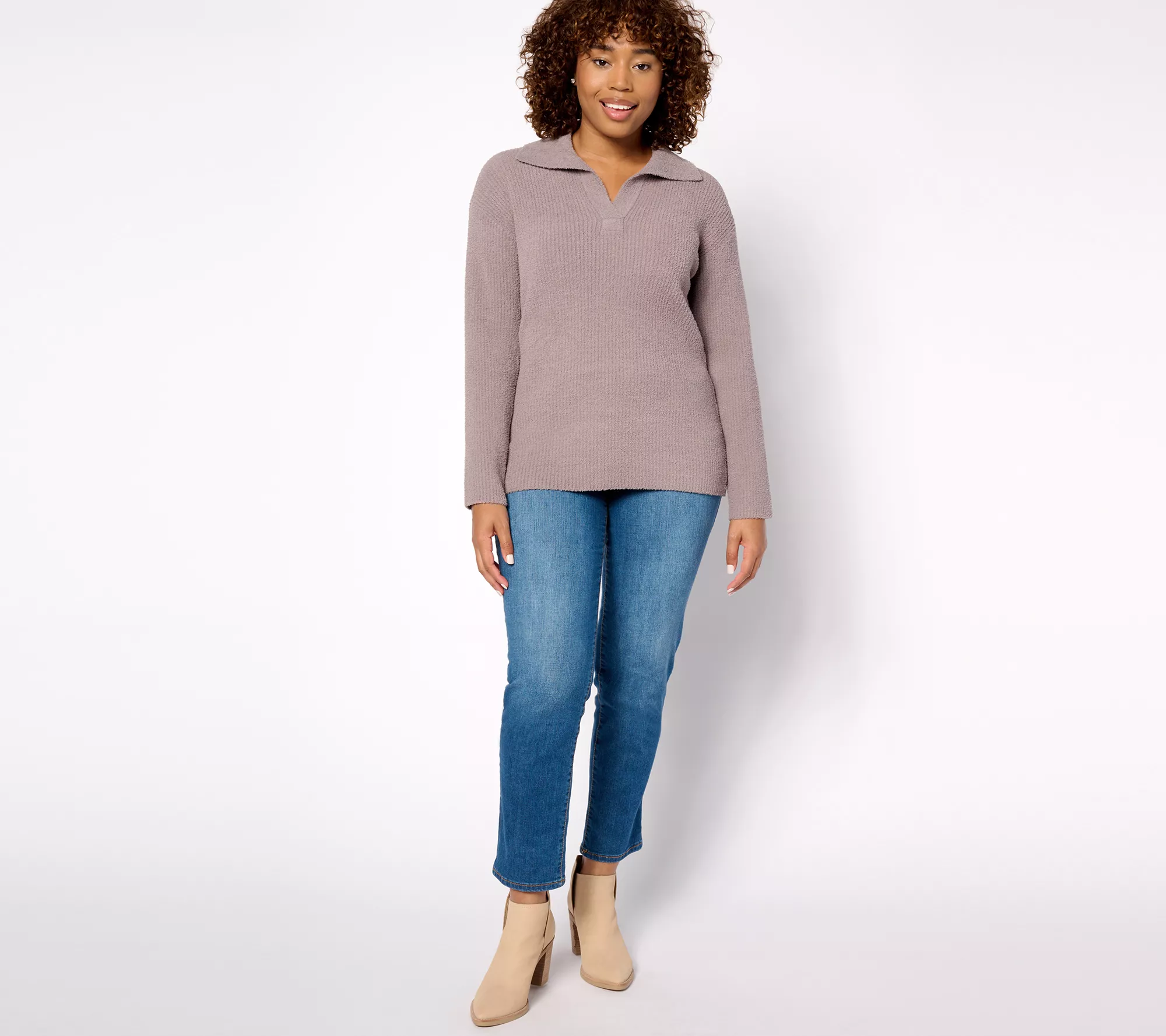 "As Is" Barefoot Dreams CozyChic Cord Rib Pullover