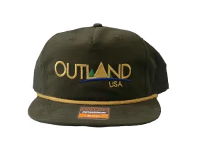 5 Panel Snapback Nylon Hat - Loden