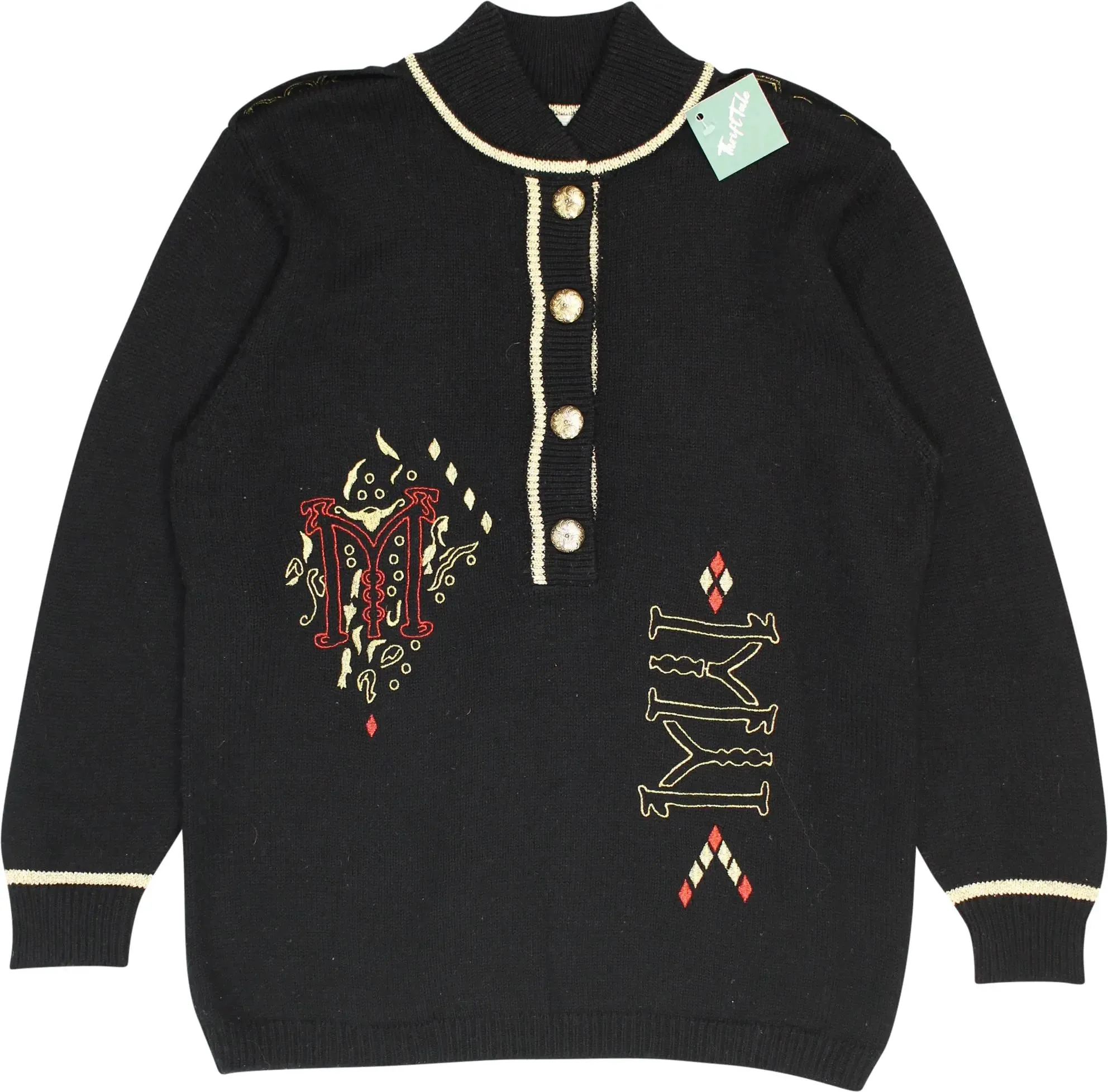 80s Embroidered Jumper | ThriftTale