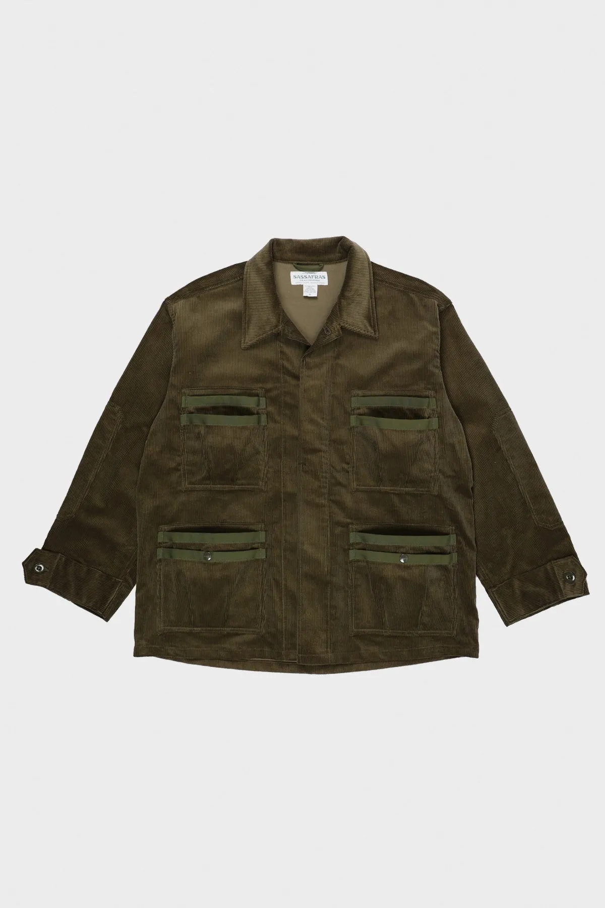 9W Corduroy Overgrown Fatigue Jacket - Olive