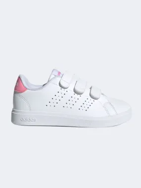 Adidas Advantage Base 2 Ps-Girls Sportswear Shoes White/Bliss Pink