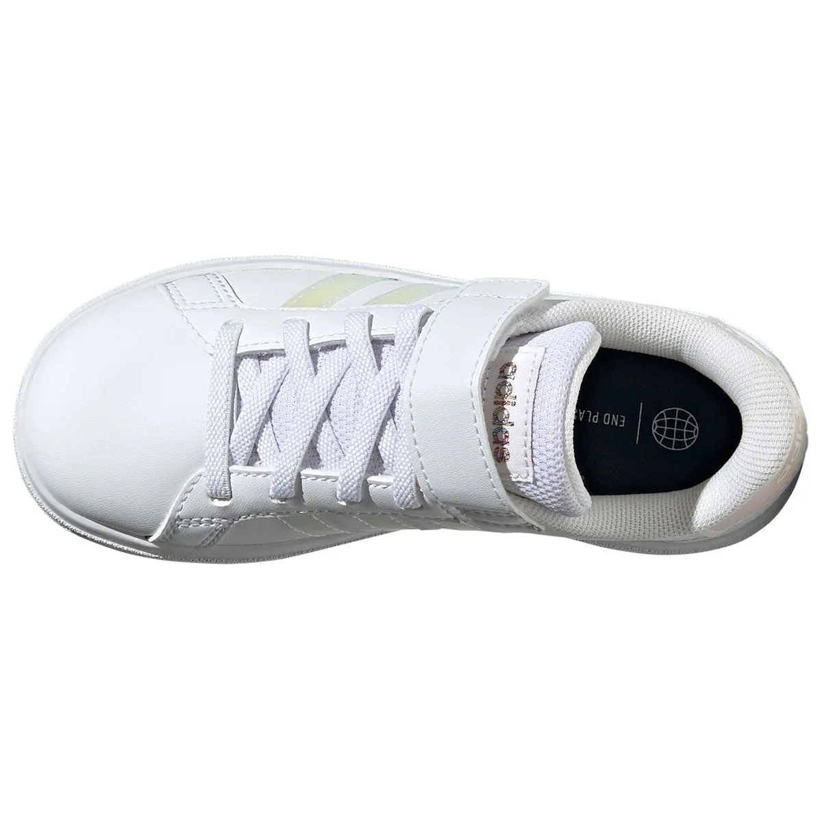 adidas Grand Court 2.0 Trainers - Girls - White/Iridescent