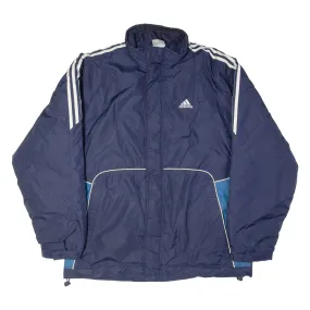 ADIDAS Mens Jacket Blue Nylon 2XL