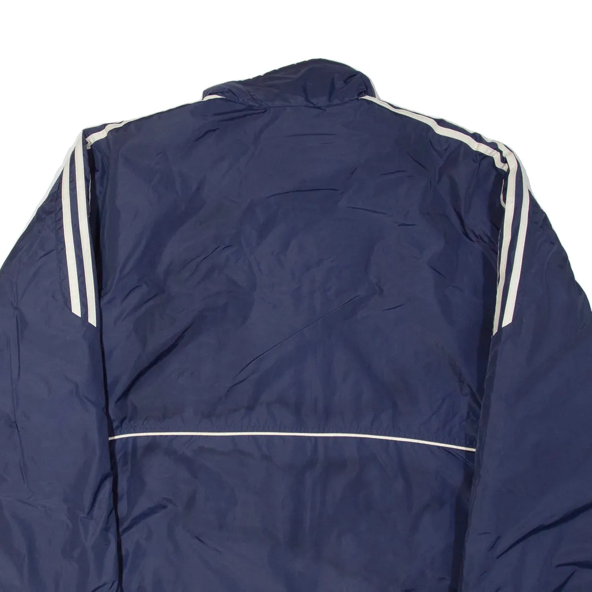 ADIDAS Mens Jacket Blue Nylon 2XL