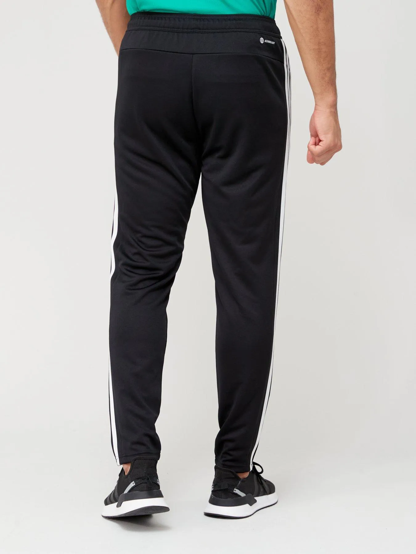 adidas Performance Train Essentials 3-Stripes Training Joggers - Black/White