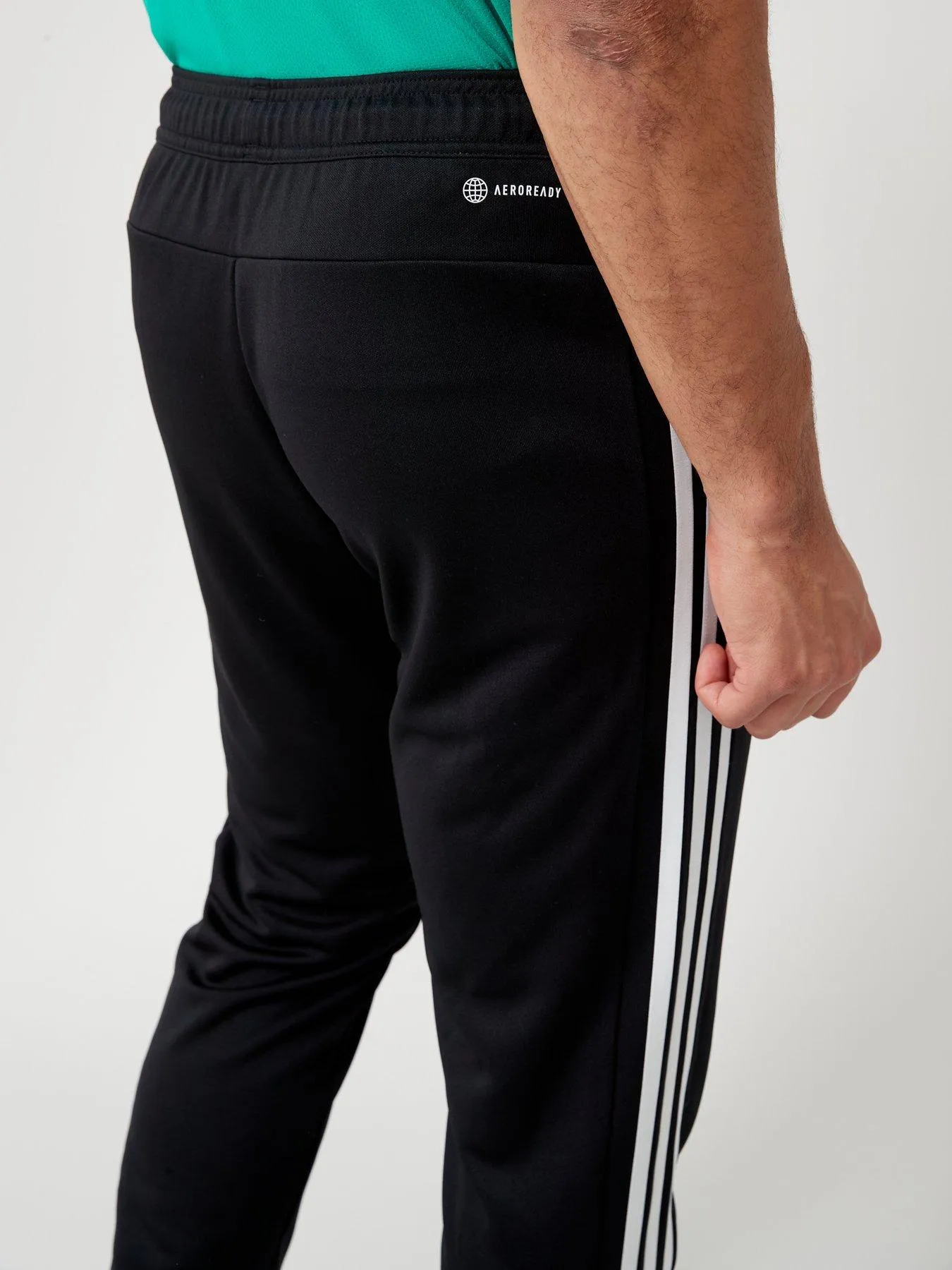 adidas Performance Train Essentials 3-Stripes Training Joggers - Black/White