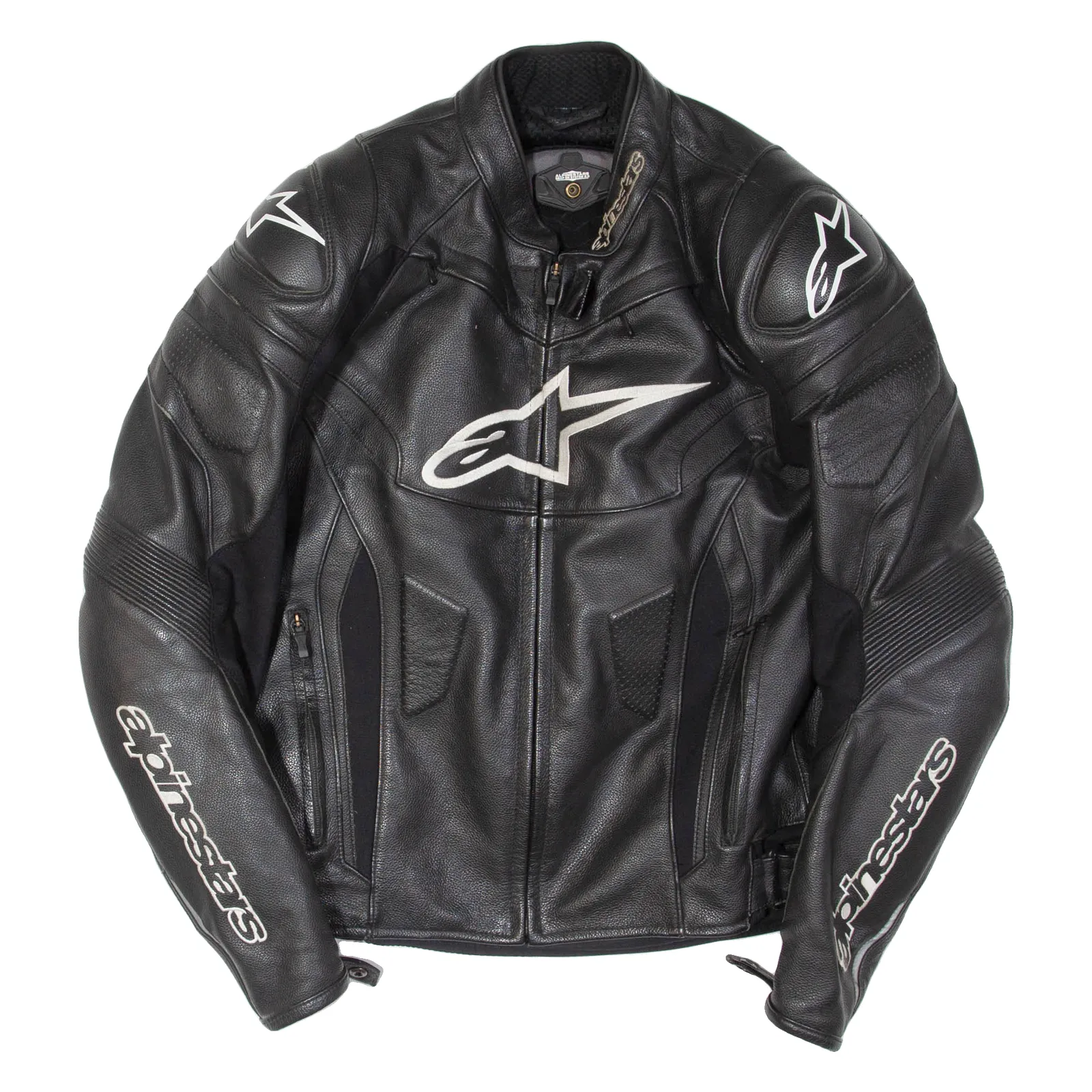 ALPINESTARS Mens Motorcycle Jacket Black Leather L