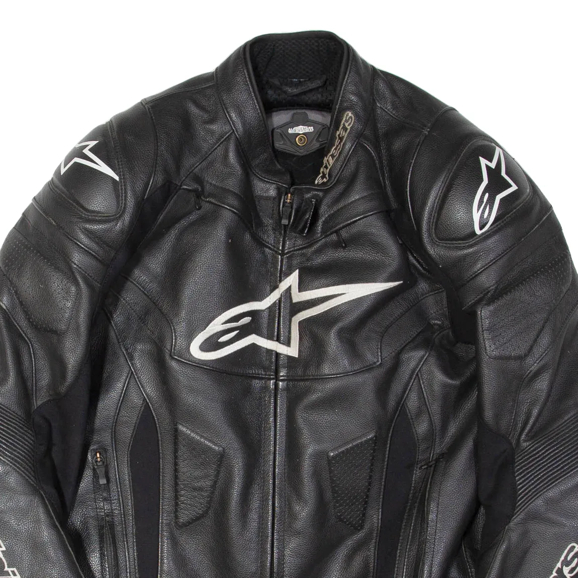 ALPINESTARS Mens Motorcycle Jacket Black Leather L