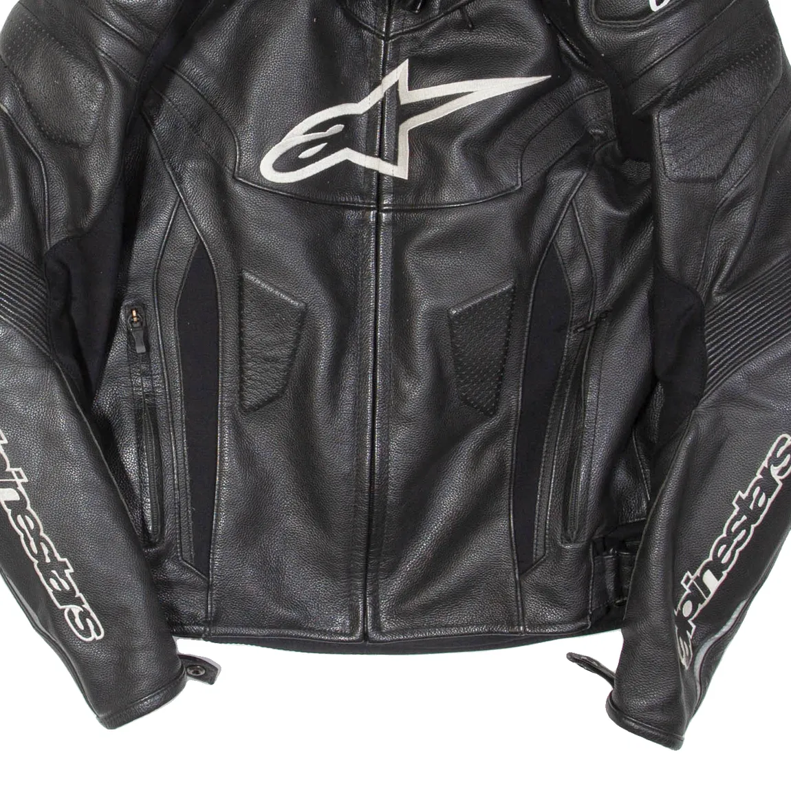 ALPINESTARS Mens Motorcycle Jacket Black Leather L