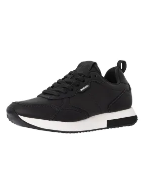 Antony Morato Low Top Faux Leather Trainers - Black/White