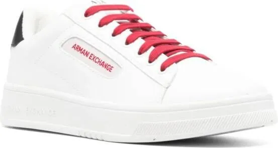 Armani Exchange embroidered-logo sneakers White