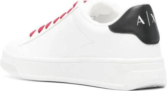 Armani Exchange embroidered-logo sneakers White