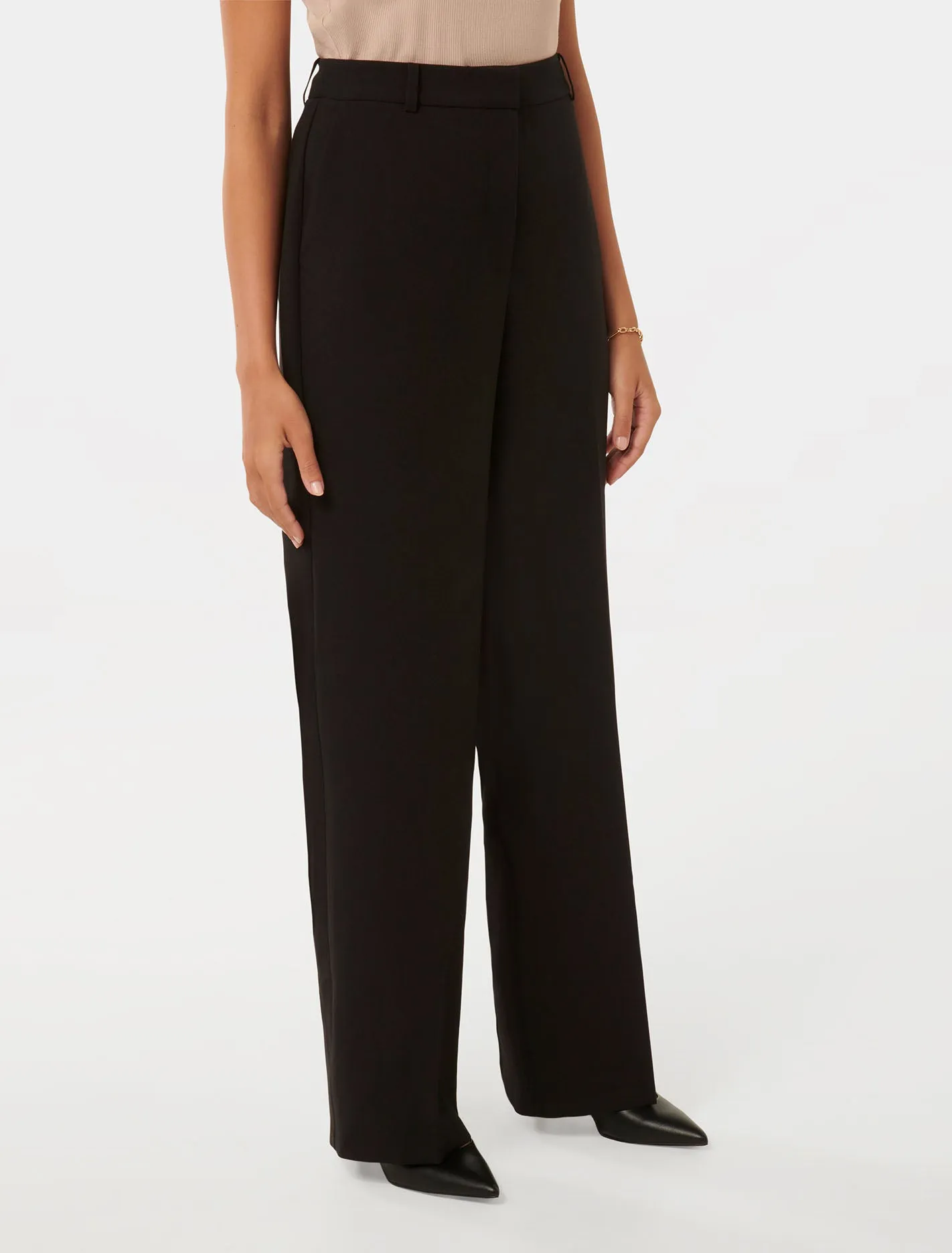 Ava Petite Straight-Leg Trousers