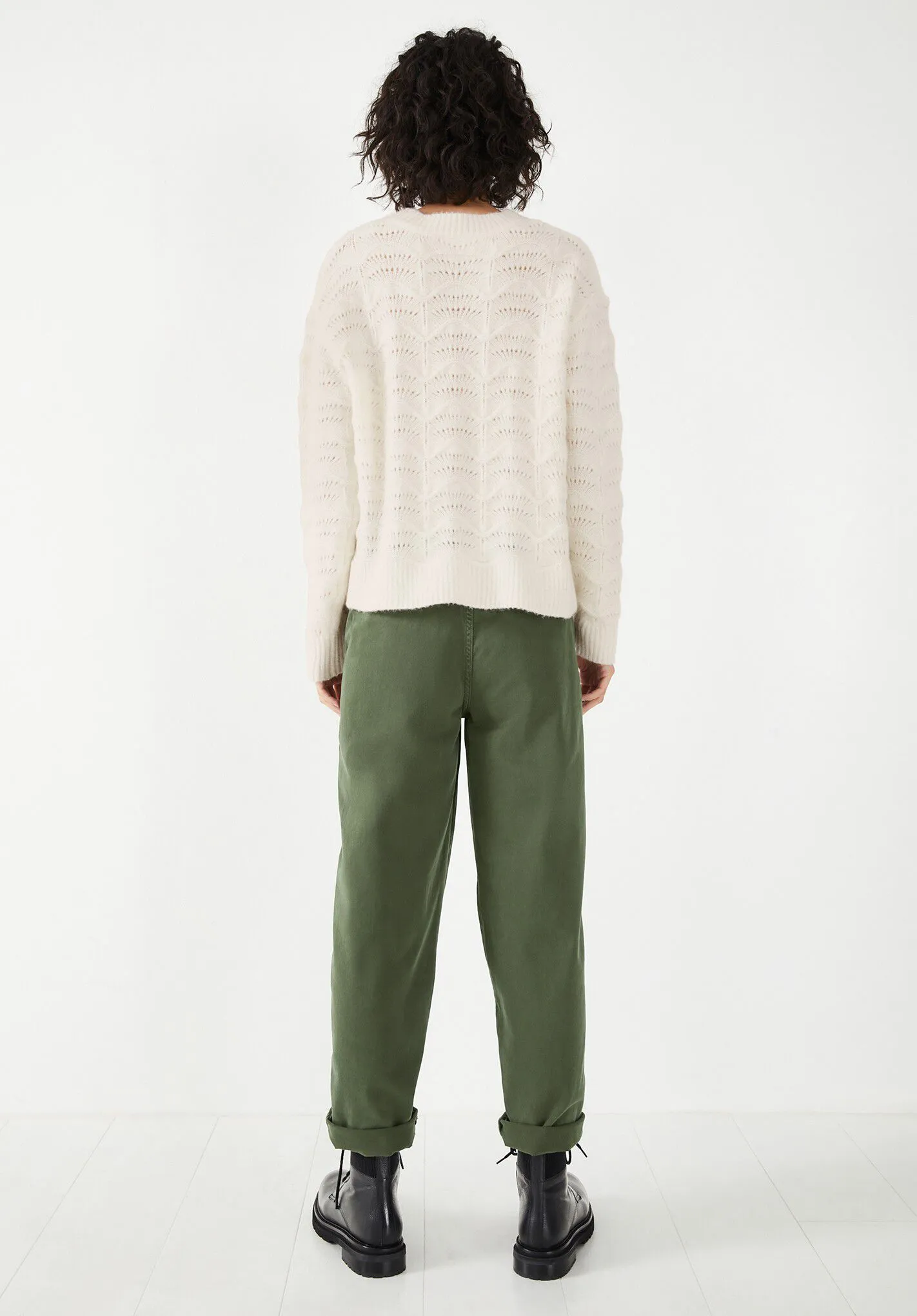 Ava Textured Stitch Crew Jumper