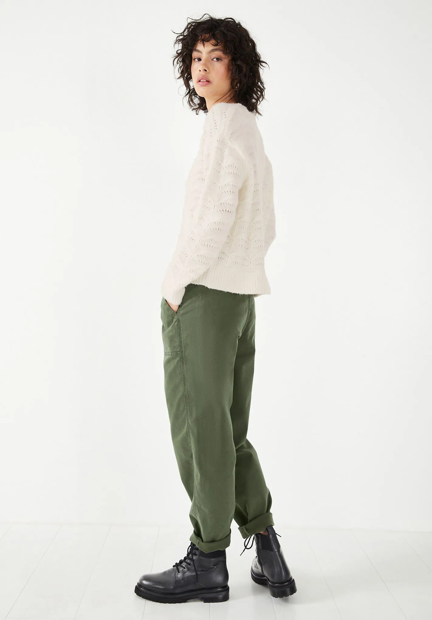 Ava Textured Stitch Crew Jumper