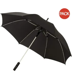 Avenue 23 Inch Spark Auto Open Storm Umbrella (Pack of 2) (Solid Black/White) (One Size) - UTPF2526