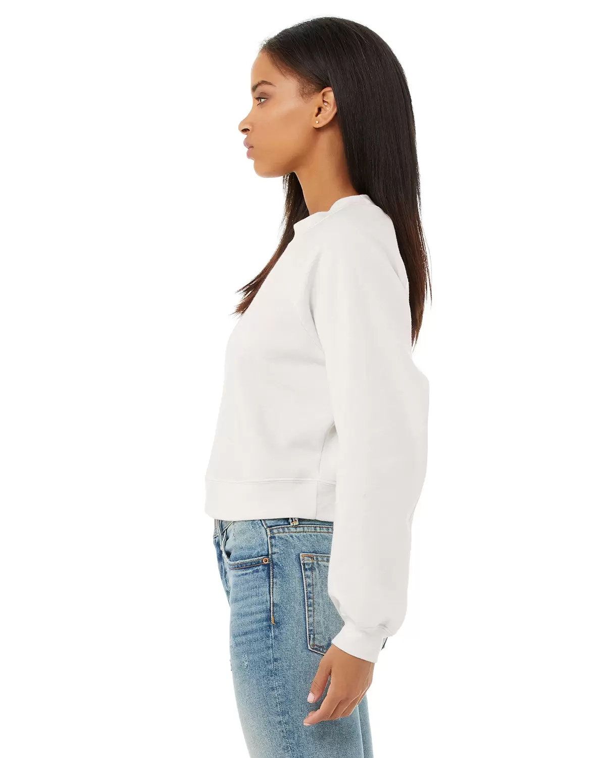 Bella + Canvas 7505 Fast Fashion Women's Raglan Pullover Fleece SKU: 7505