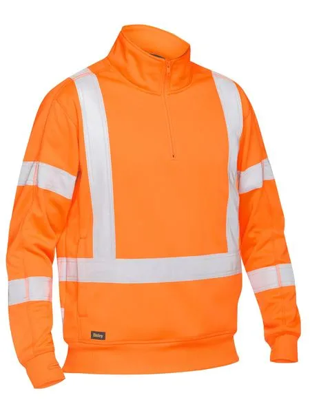 Bisley X Taped Hi Vis 1/4 Zip Pullover (BK6814XT)-