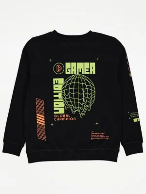 Black Gamer Edition Sweatshirt and Joggers Set | Kids | George at ASDA