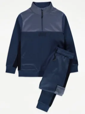 Blue Legacy Edition Zip Up Top and Joggers Tracksuit | Kids | George at ASDA