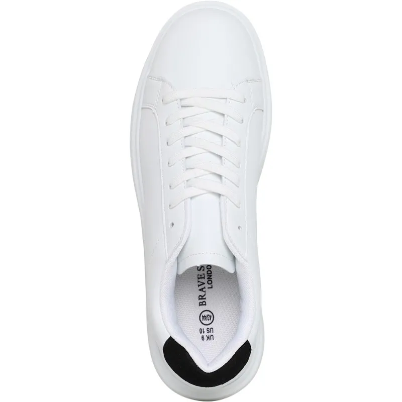 Brave Soul Mens Royal Trainers White/Black