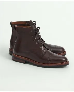 Brooks Brothers Men's Rancourt Brighton Boot Dark Brown