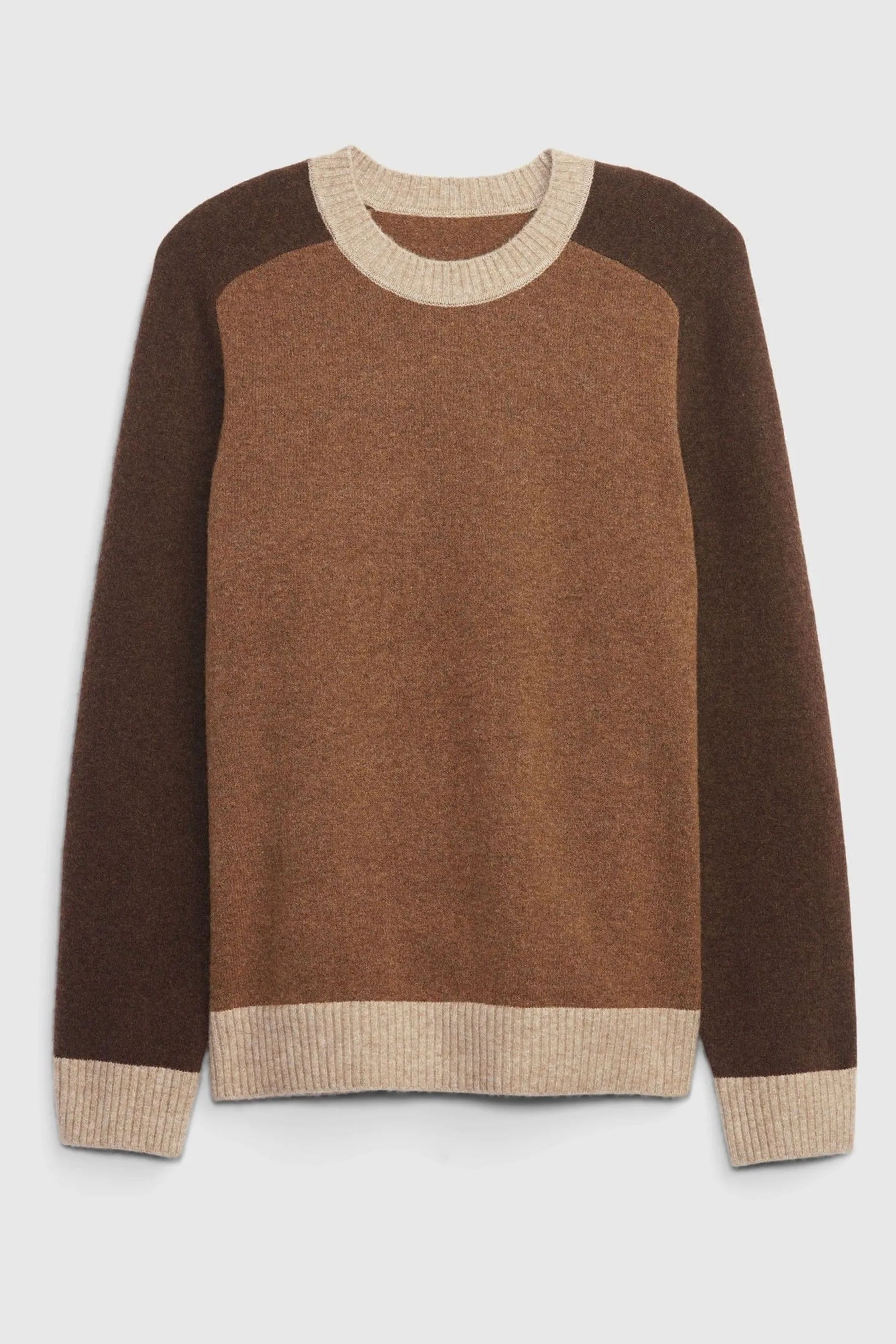 Brown Crew Neck Jumper