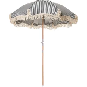 Business & Pleasure Co. Premium Beach Umbrella, Lauren's Navy Stripe