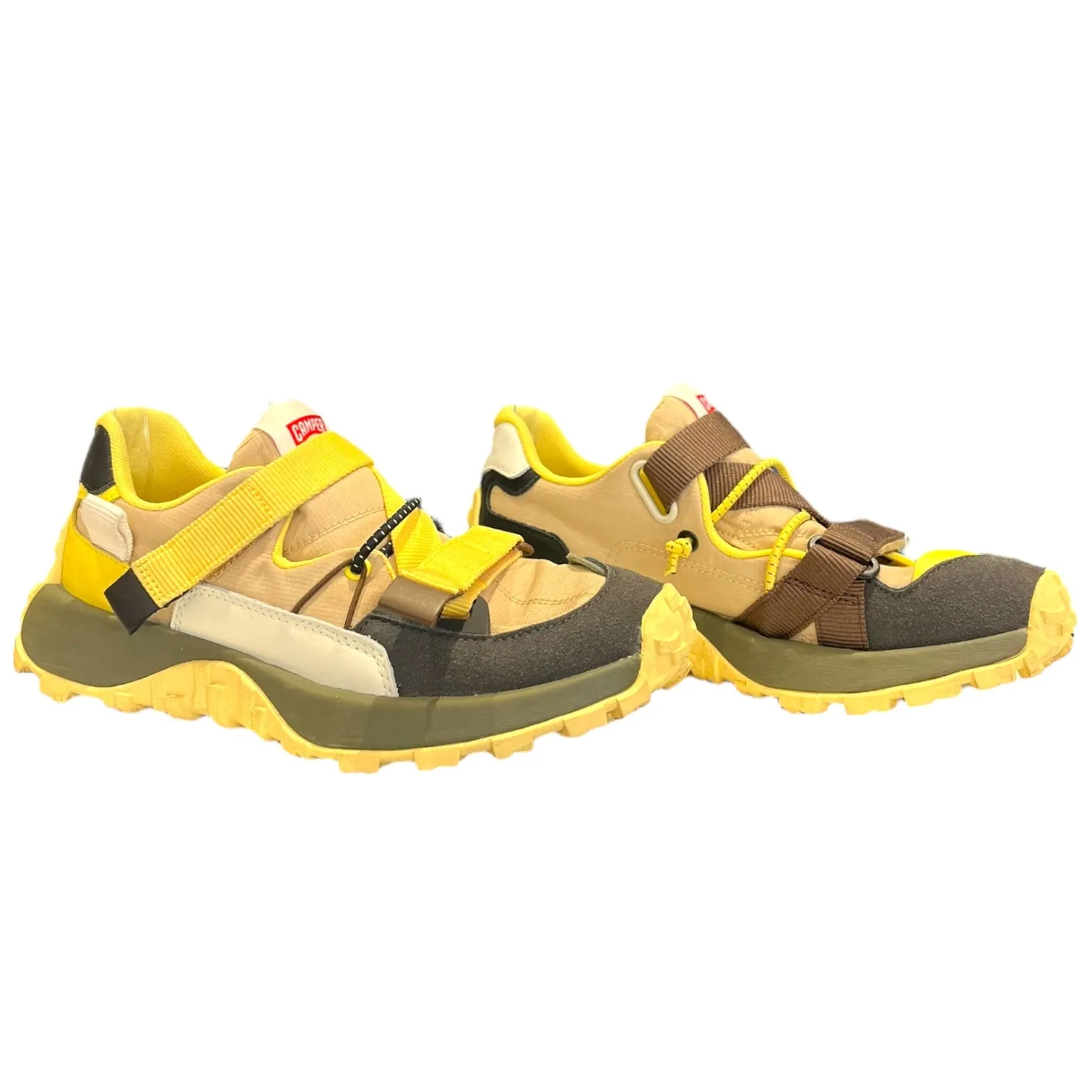 Camper Yellow and Khaki Trainers - 6