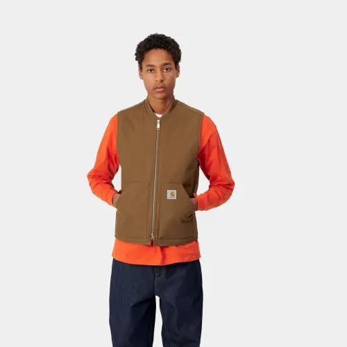 Carhartt WIP Dearborn Canvas Vest Hamilton Brown