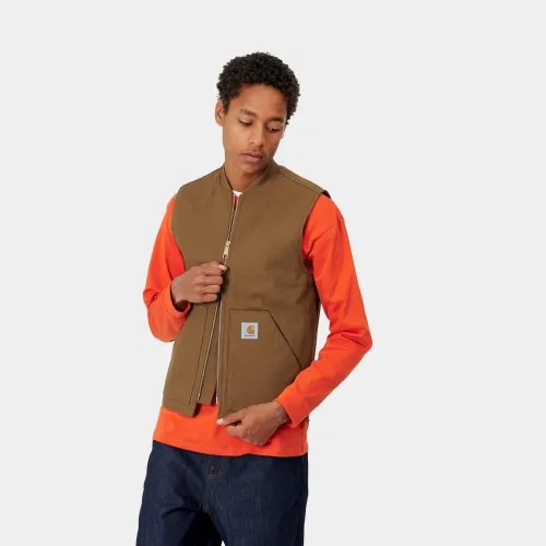 Carhartt WIP Dearborn Canvas Vest Hamilton Brown