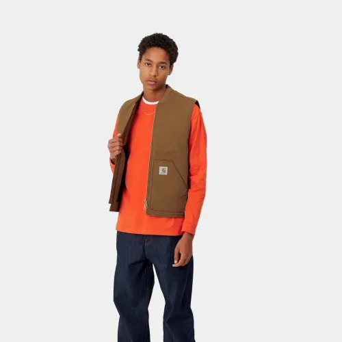 Carhartt WIP Dearborn Canvas Vest Hamilton Brown