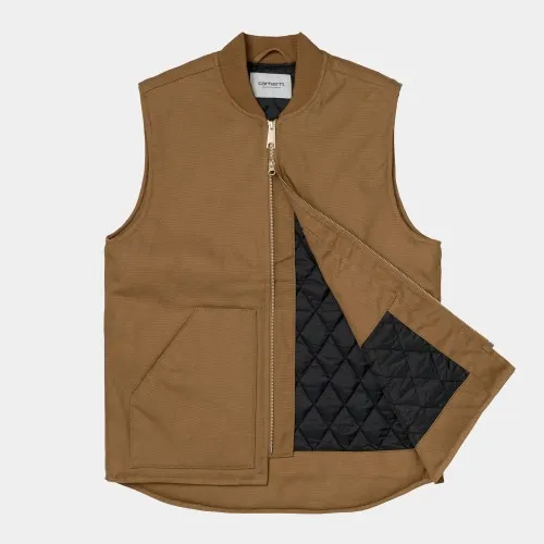 Carhartt WIP Dearborn Canvas Vest Hamilton Brown