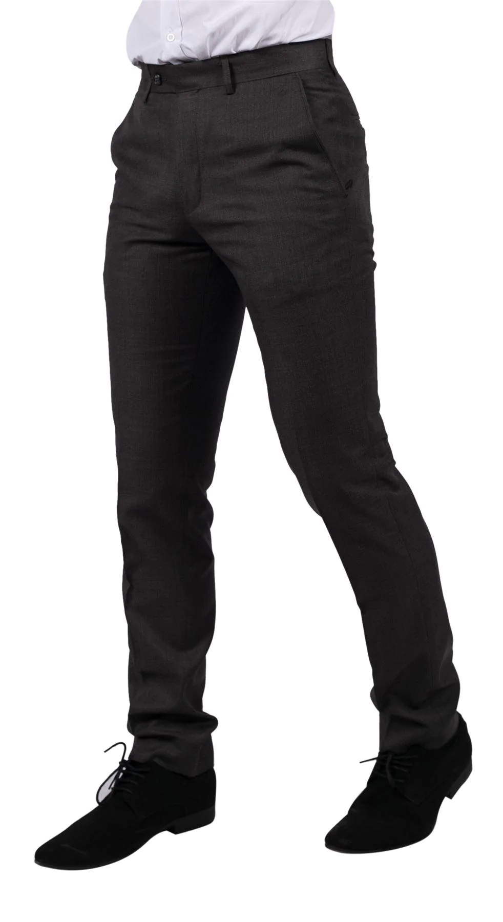 Charles - Men's Charcoal Trousers