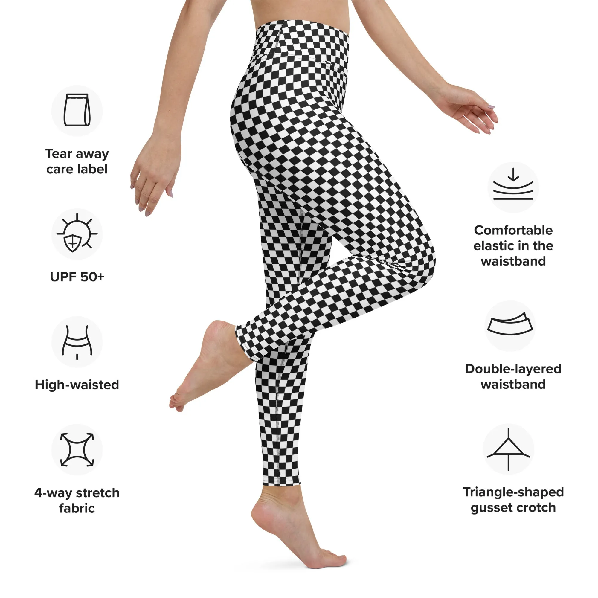 Checkered Yoga Leggings