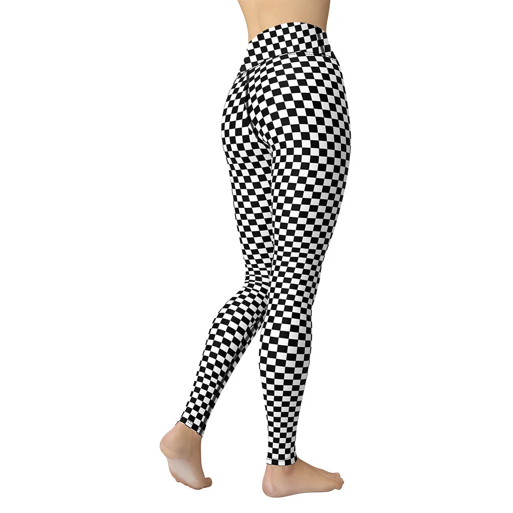 Checkered Yoga Leggings