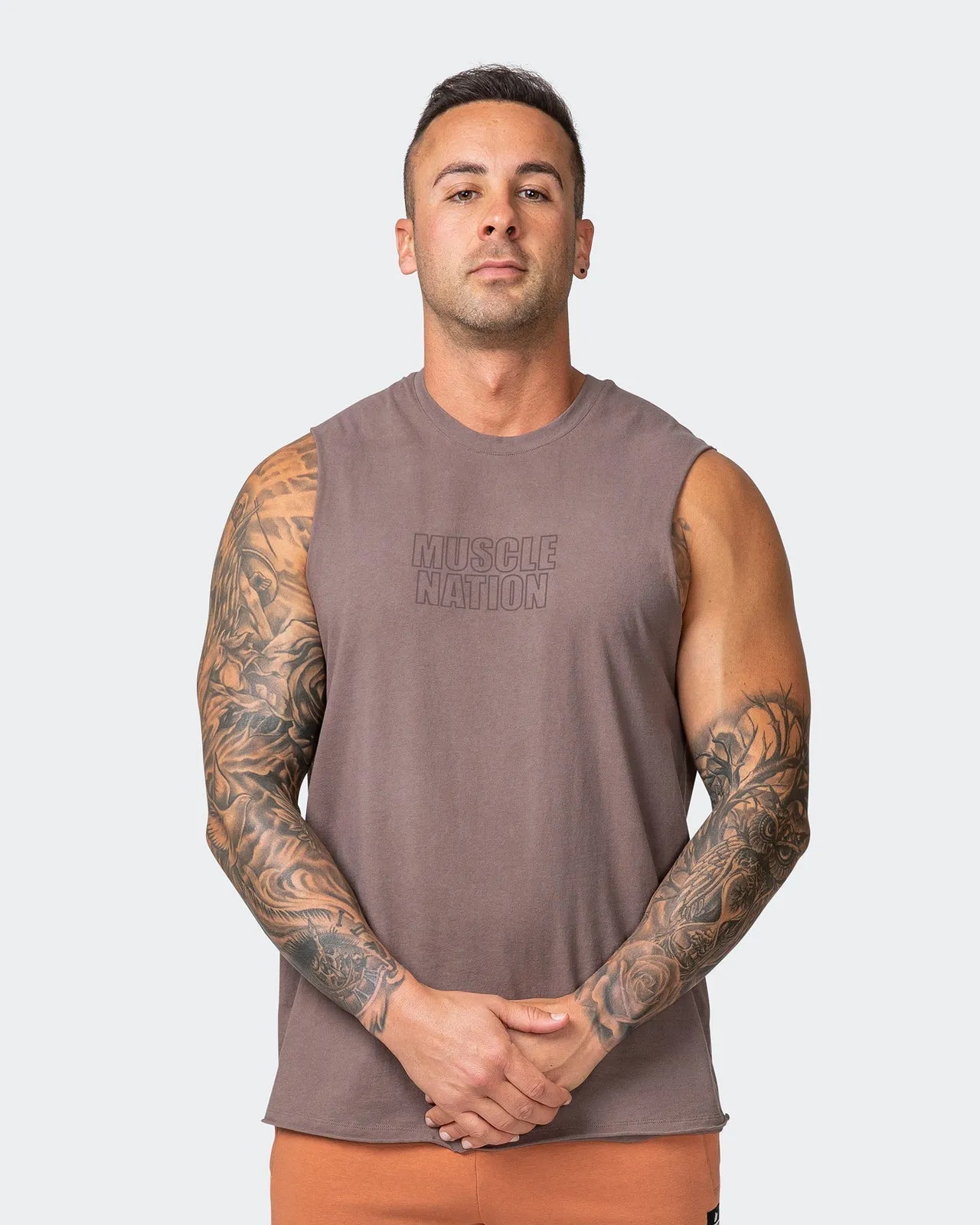 Classic Vintage Tank - Dark Taupe