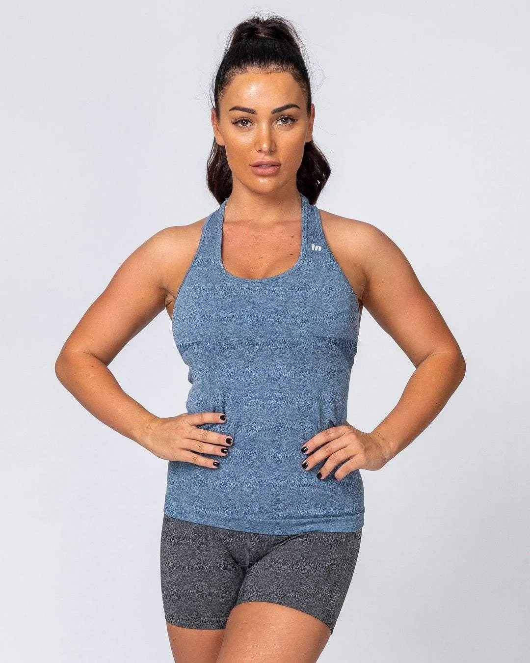 Comfort Seamless Tank - Navy Marl