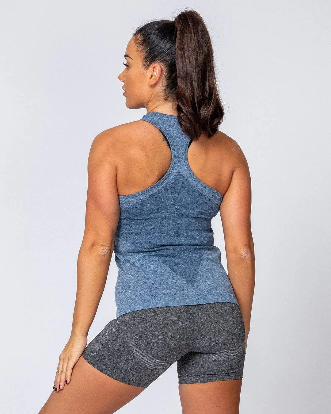 Comfort Seamless Tank - Navy Marl