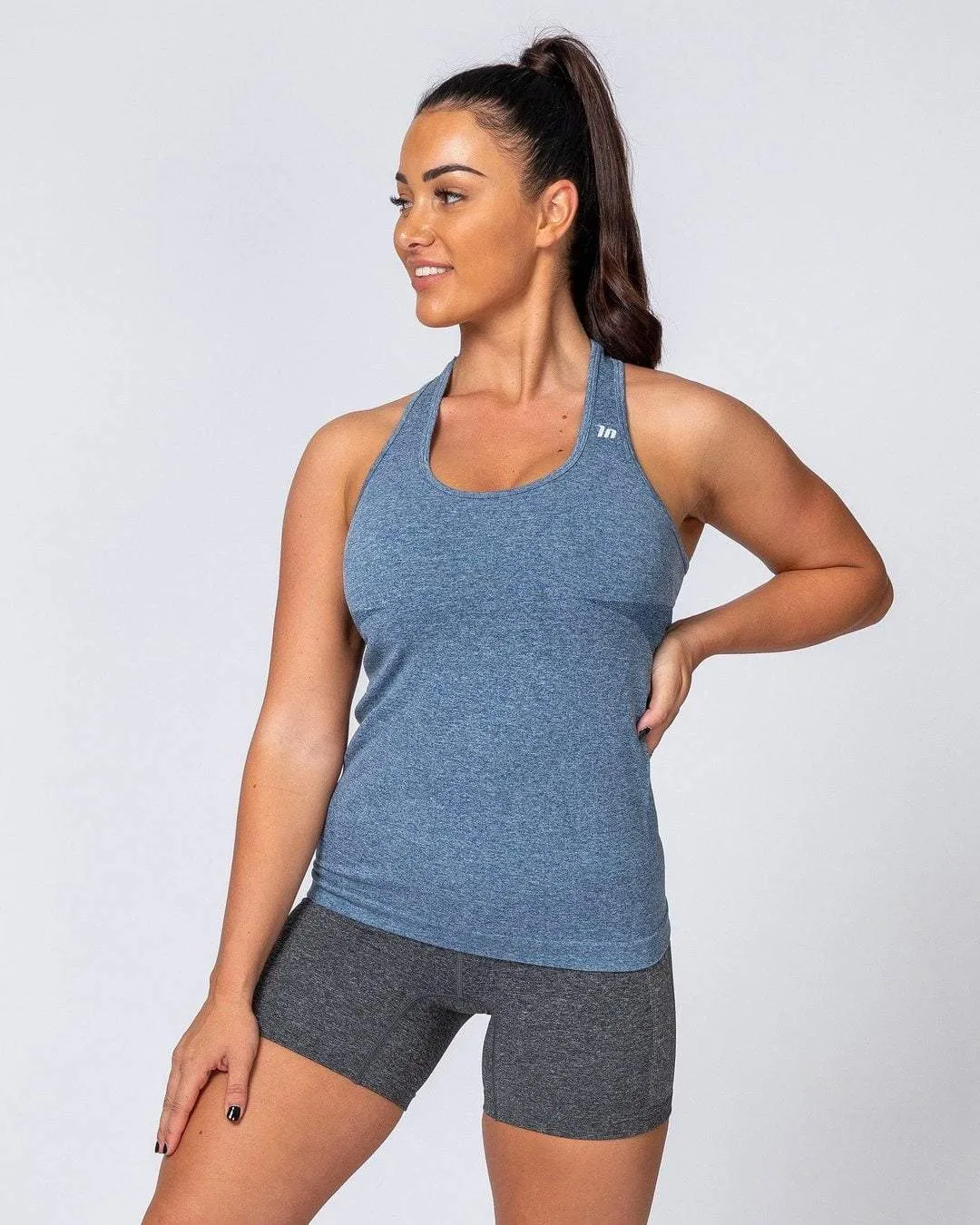 Comfort Seamless Tank - Navy Marl