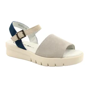 Comfortable Sandals Leather Filippo DS2021 / 21 GR grey