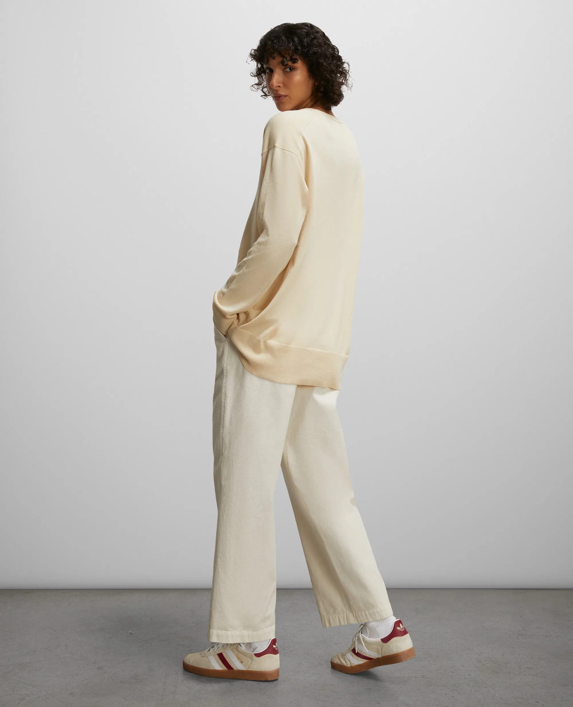 cotton jumper - cream