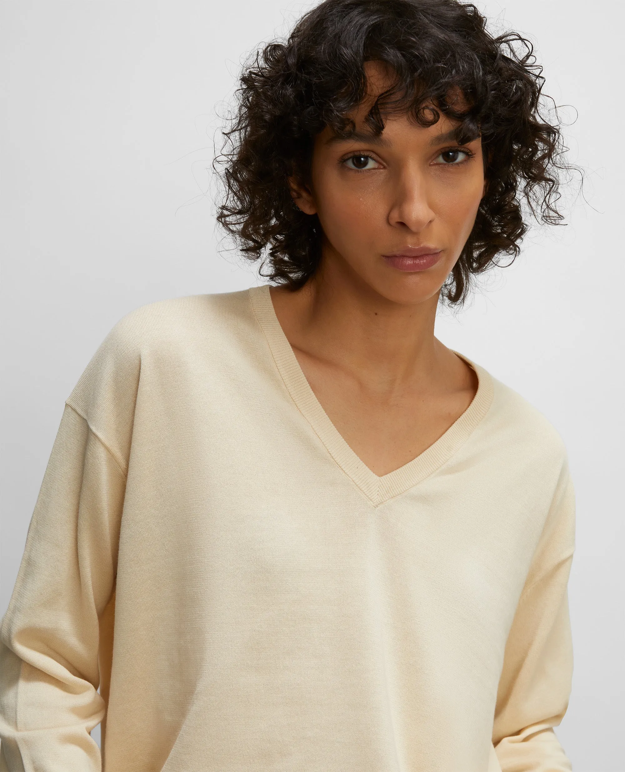 cotton jumper - cream