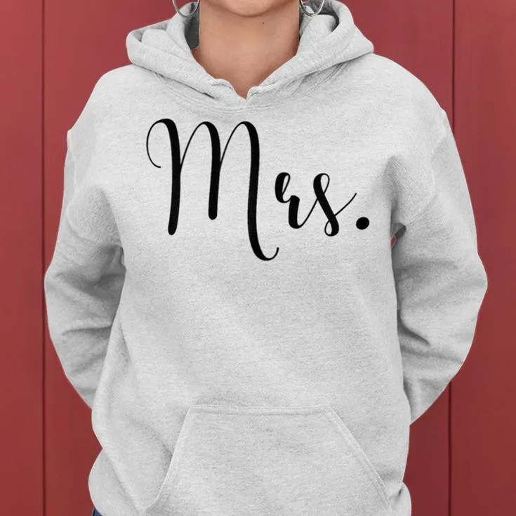 Couple Woman Marriage Bride Bachelorette Mrs Women Hoodie