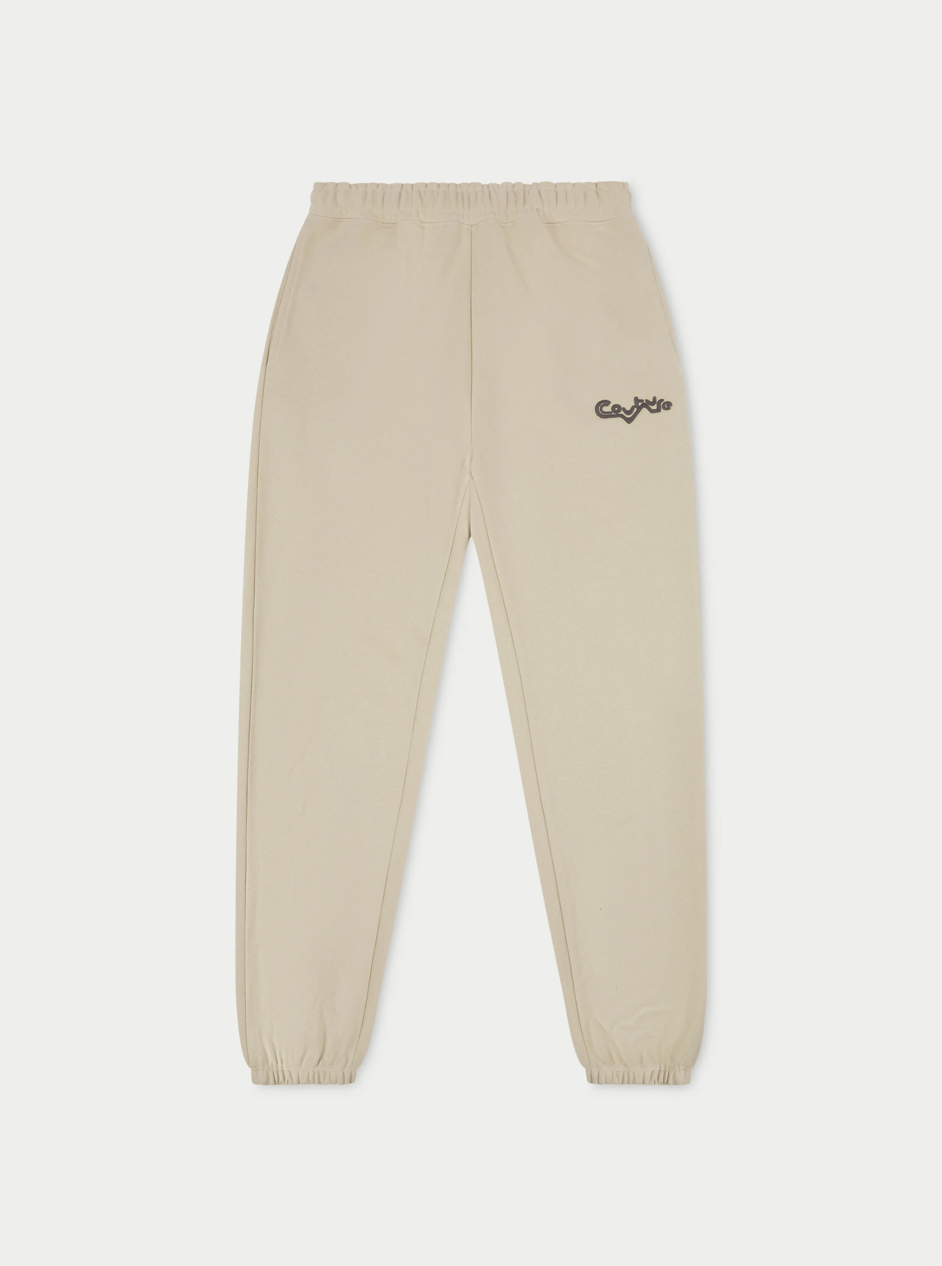 COUTURE ABSTRACT JOGGERS - BEIGE