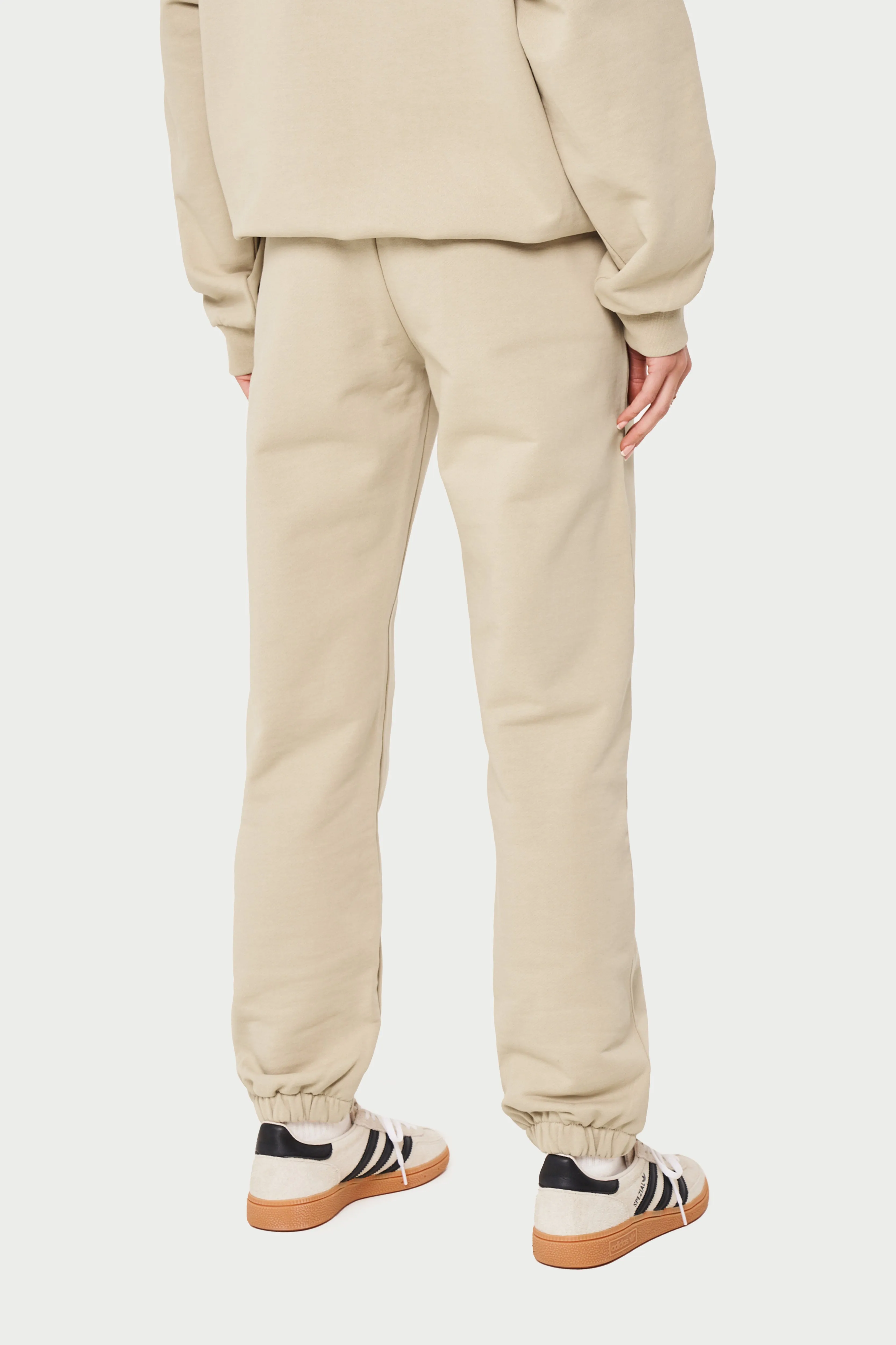 COUTURE ABSTRACT JOGGERS - BEIGE