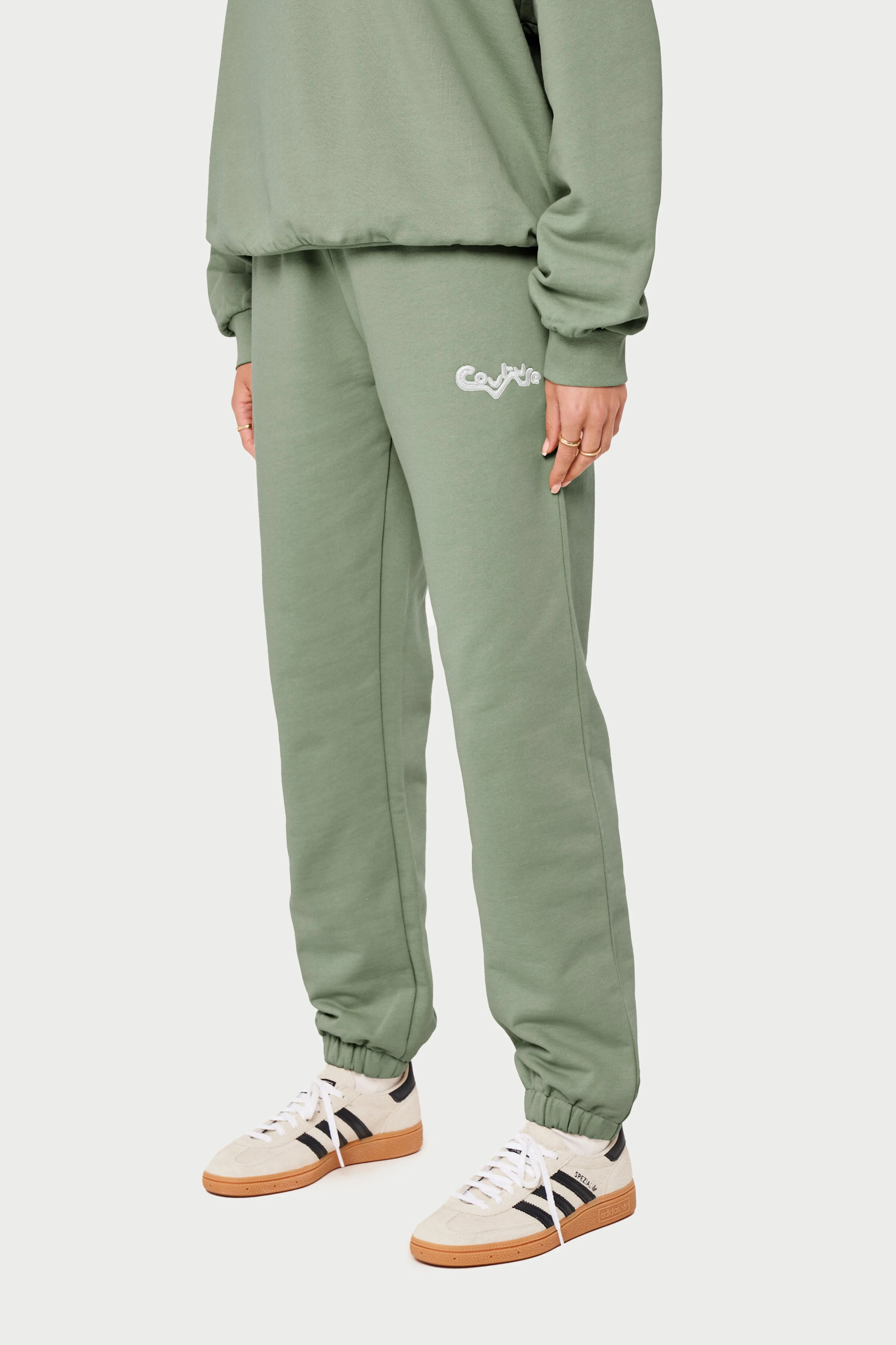 COUTURE ABSTRACT JOGGERS - SAGE