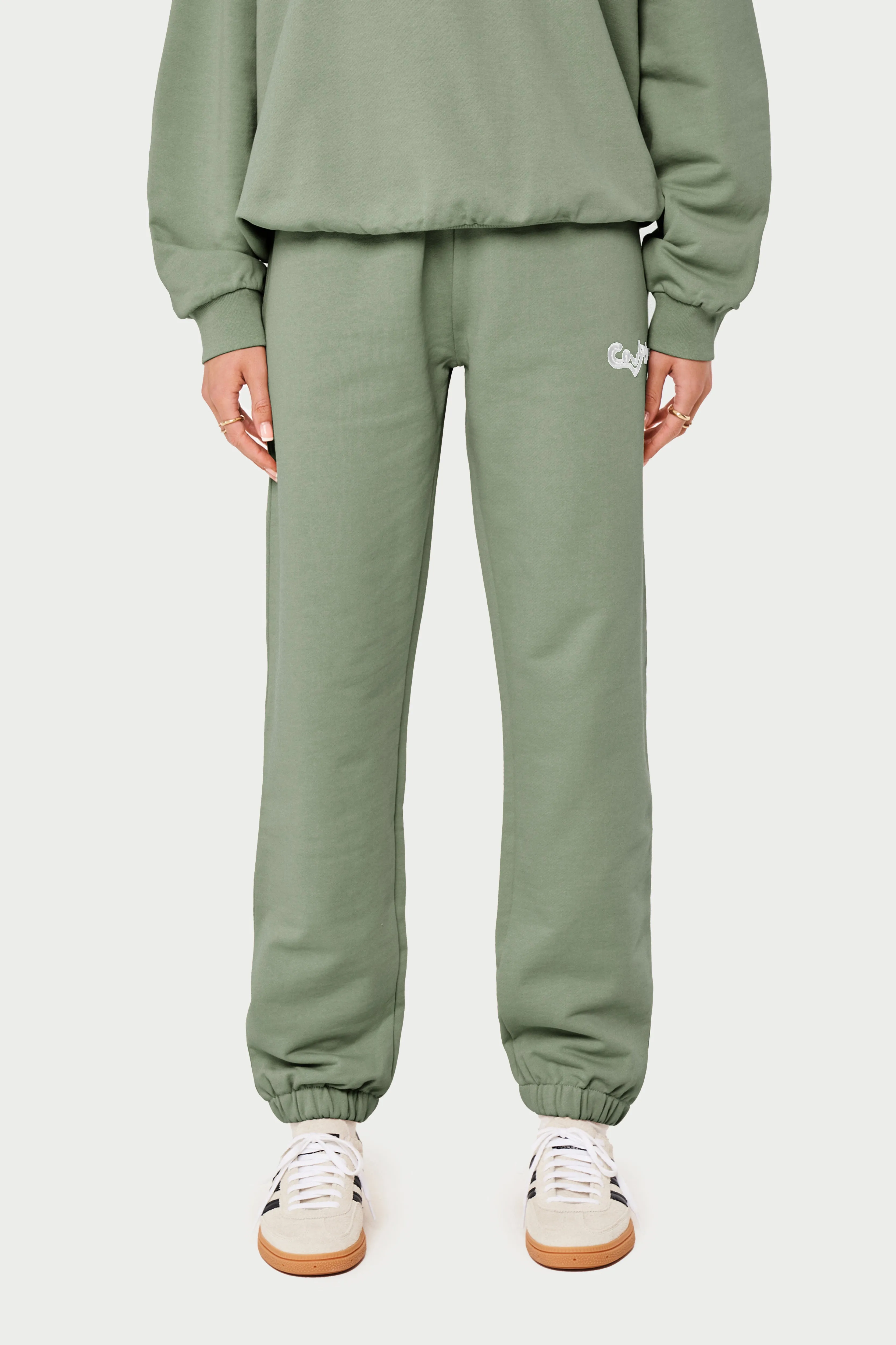 COUTURE ABSTRACT JOGGERS - SAGE